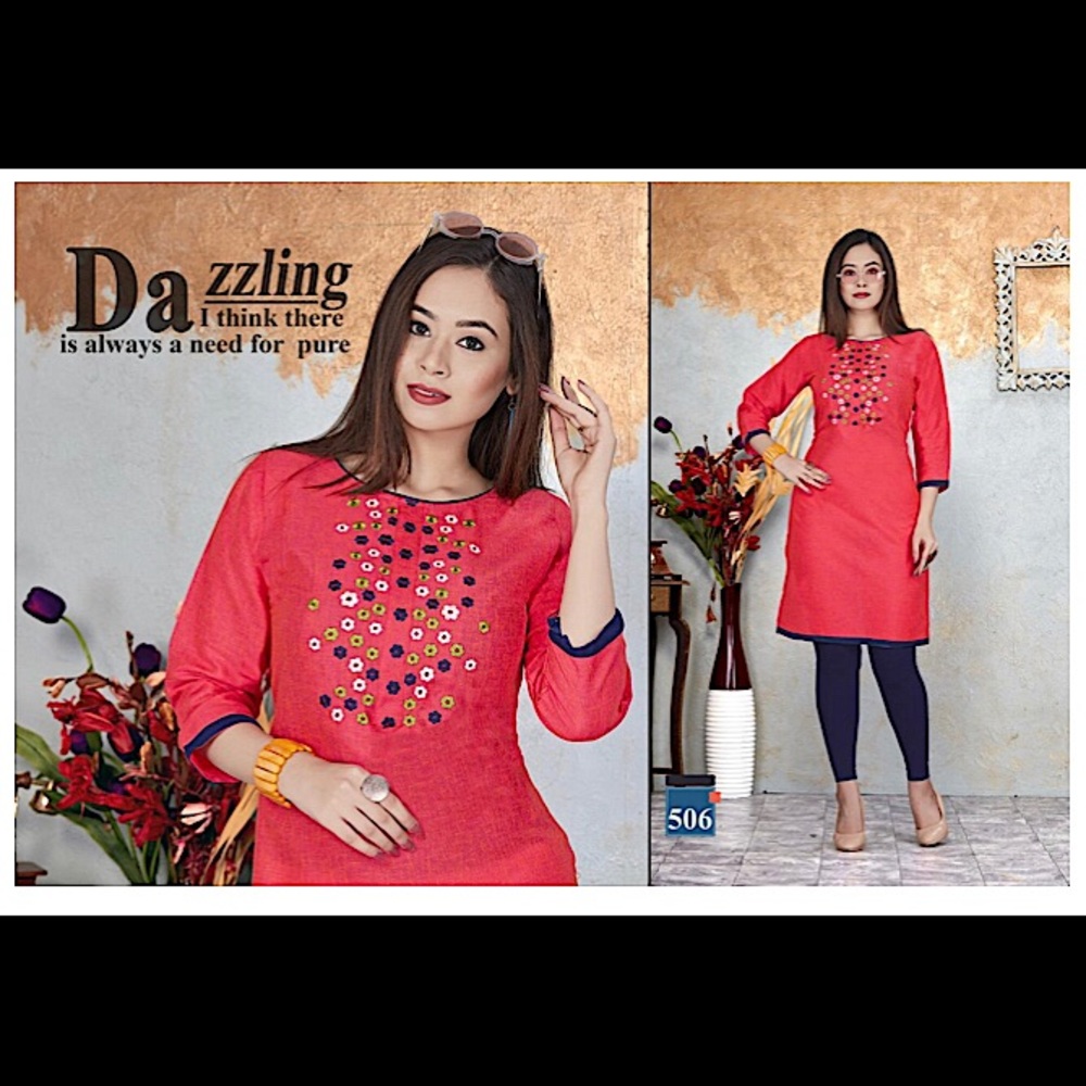 Indian Pakistani Designer Embroidered Kurti 40 42